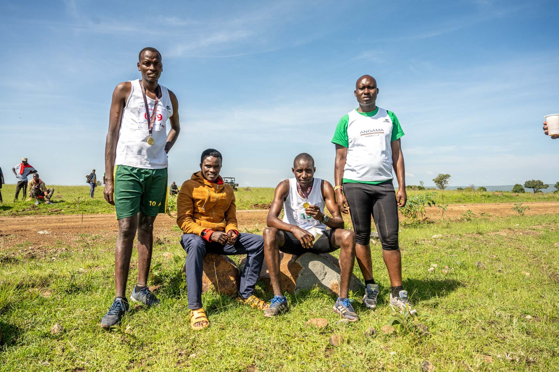 Samuel, Simon, Joel and Elkana stand (and sit) victorious 