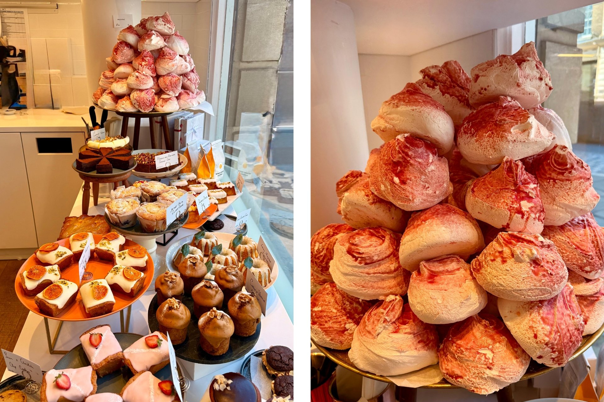 Towers of meringue, glossy cakes, and pastries that look almost too beautiful to eat (almost)