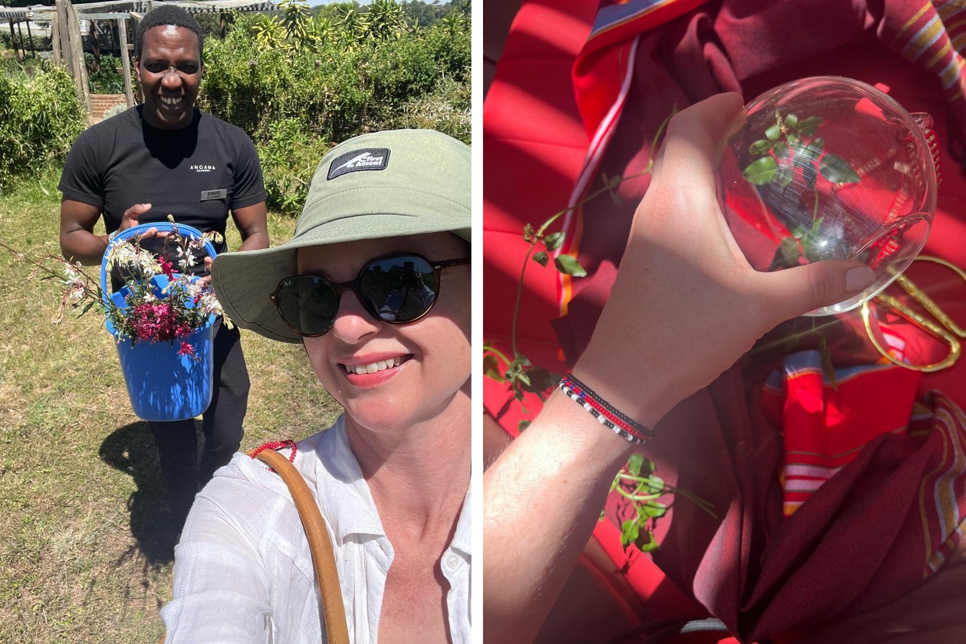 From sourcing flowers in the Shamba to styling Christmas baubles for arriving guests