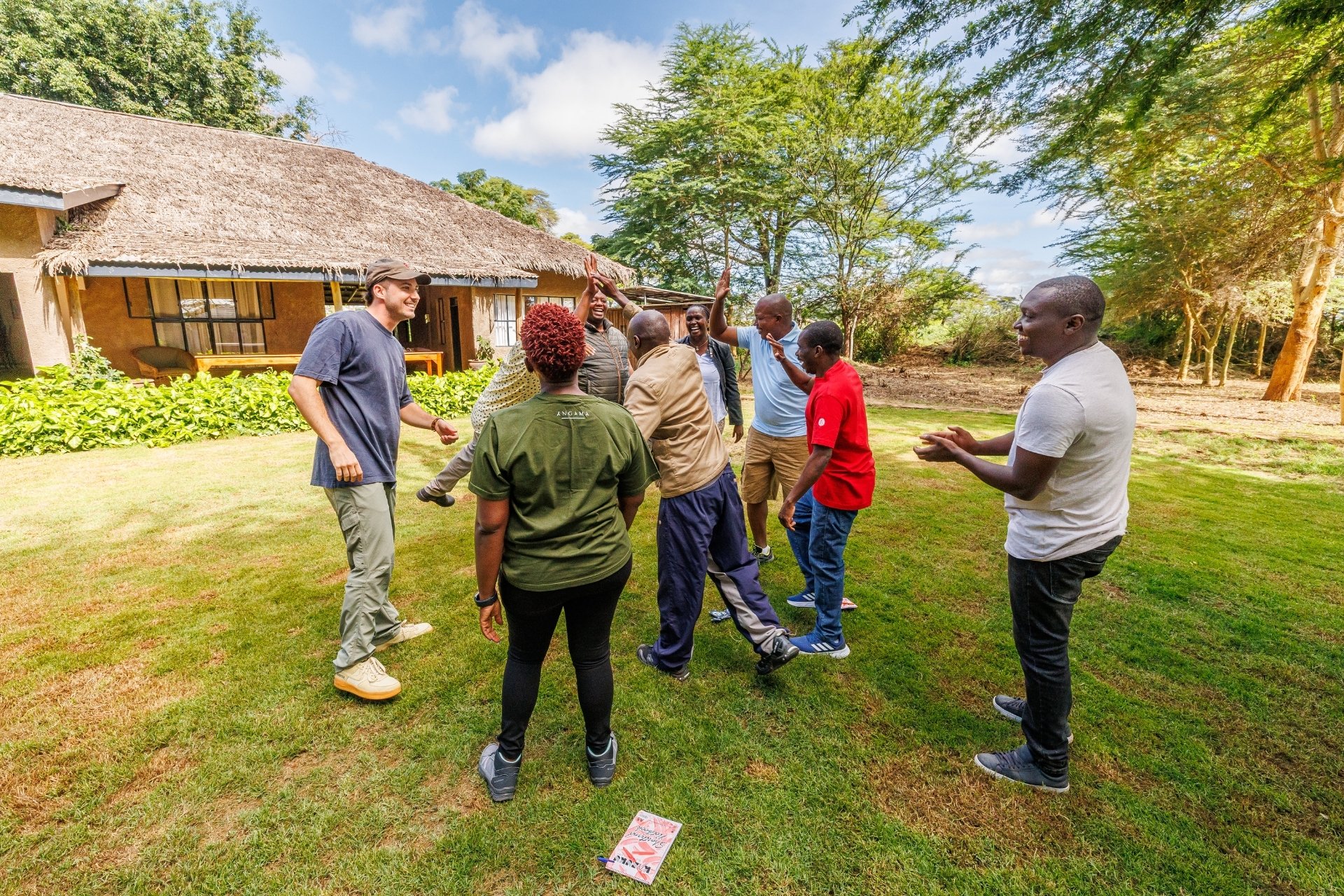 Ibra jumps in for a high five — synergy in action at the 2025 Leadership Workshop