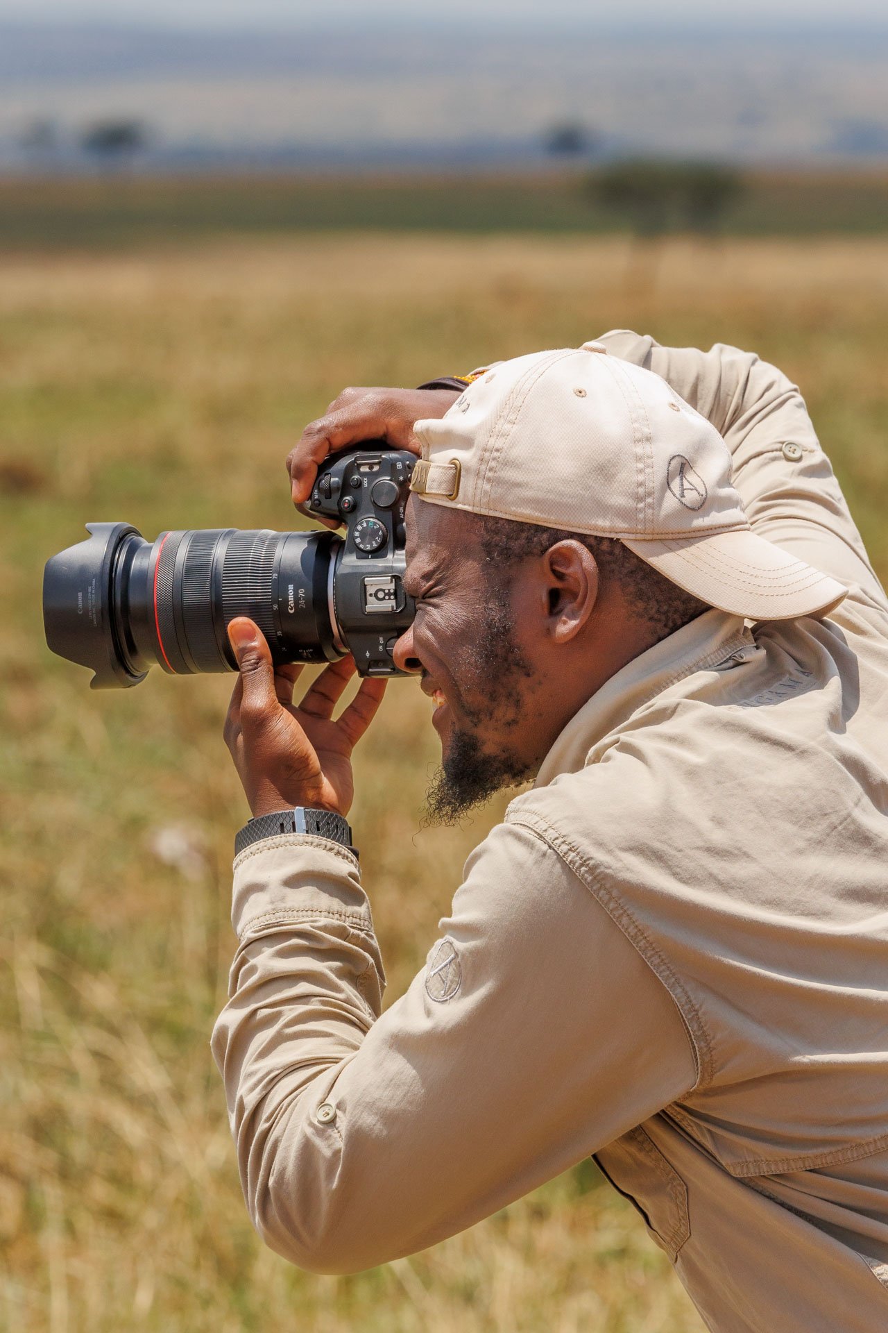 Behind every perfect wildlife shot… is someone squinting through the sun