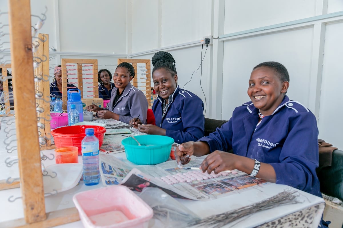 Meet the makers — women in Karen bring Kobe Tough’s vision to life daily, one bead at a time