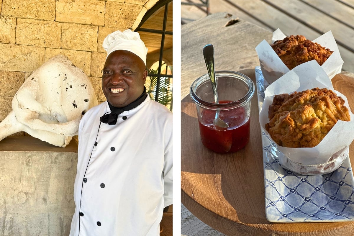 A little magic, a lot of muffins — Chef James keeps Segera smiling