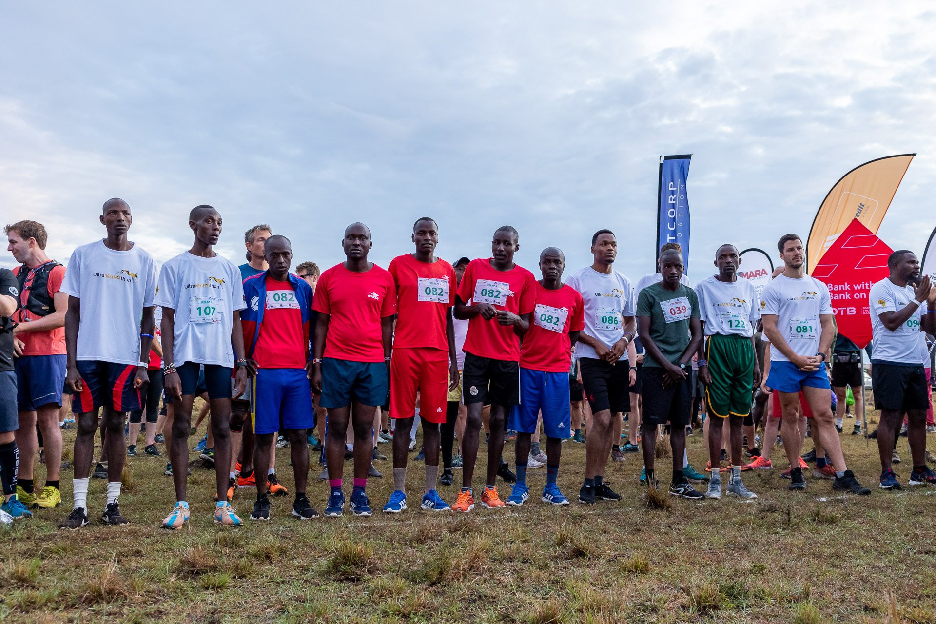 Angama Mara's Security Team lines up, ready to race