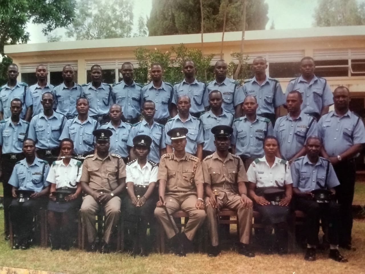 Before the Mara, there was the badge — John Wayongo during his years of service in the Kenyan police