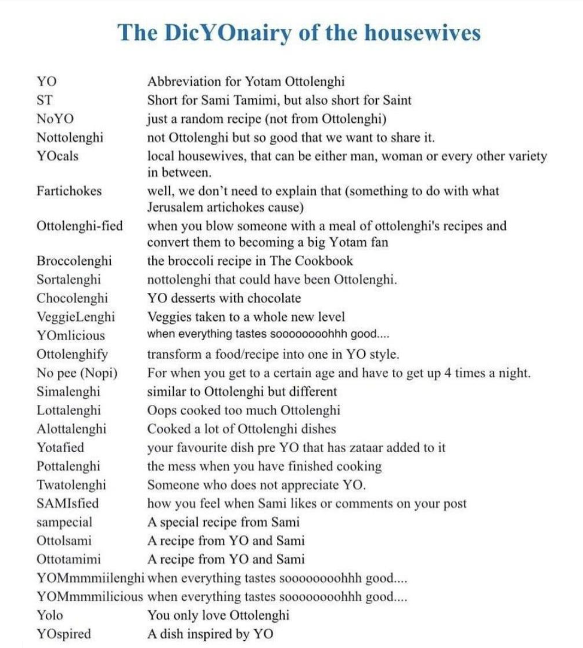 Taken from the Ottolenghi Newsletter