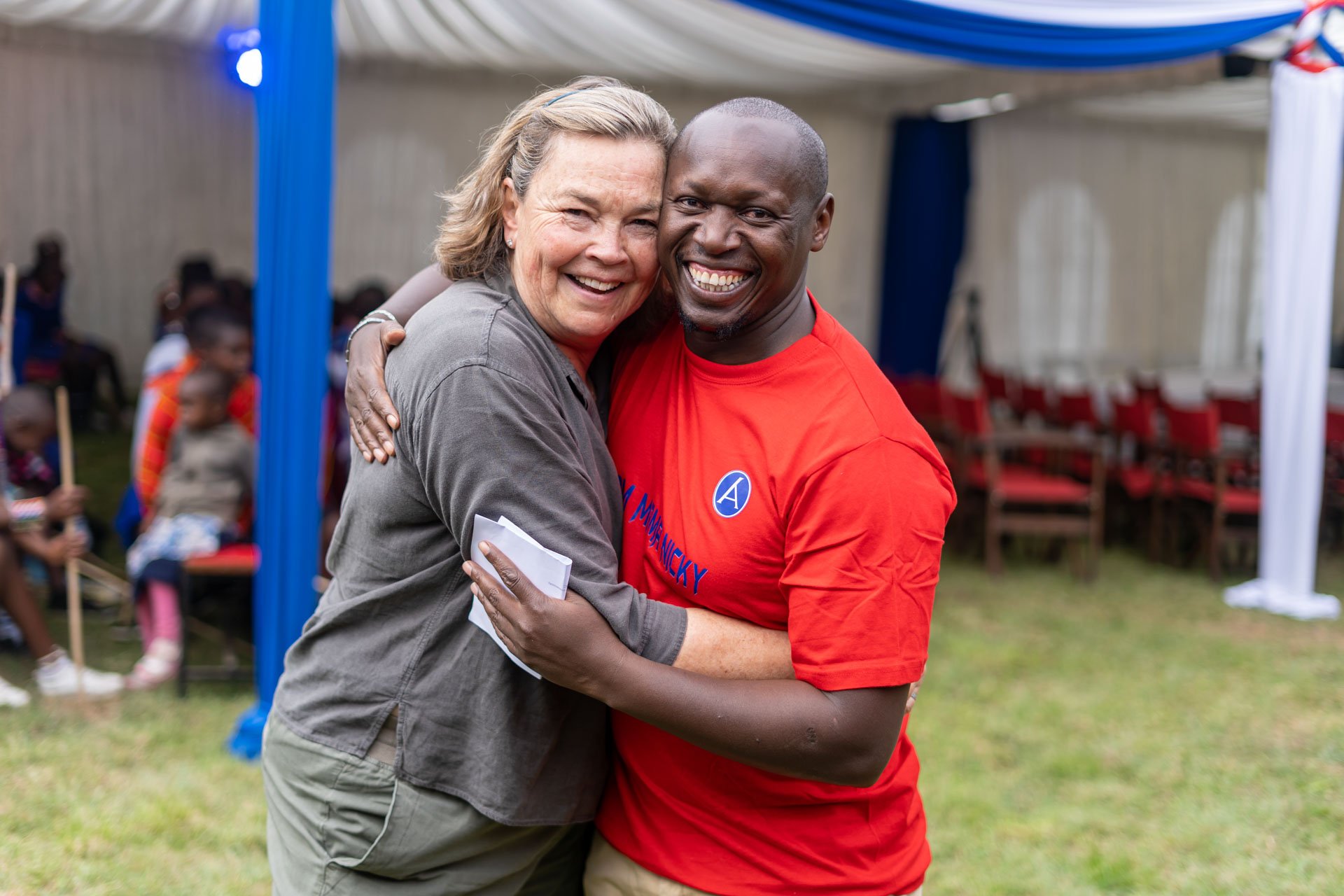 Nicky and Collins at her retirement party in June 2022