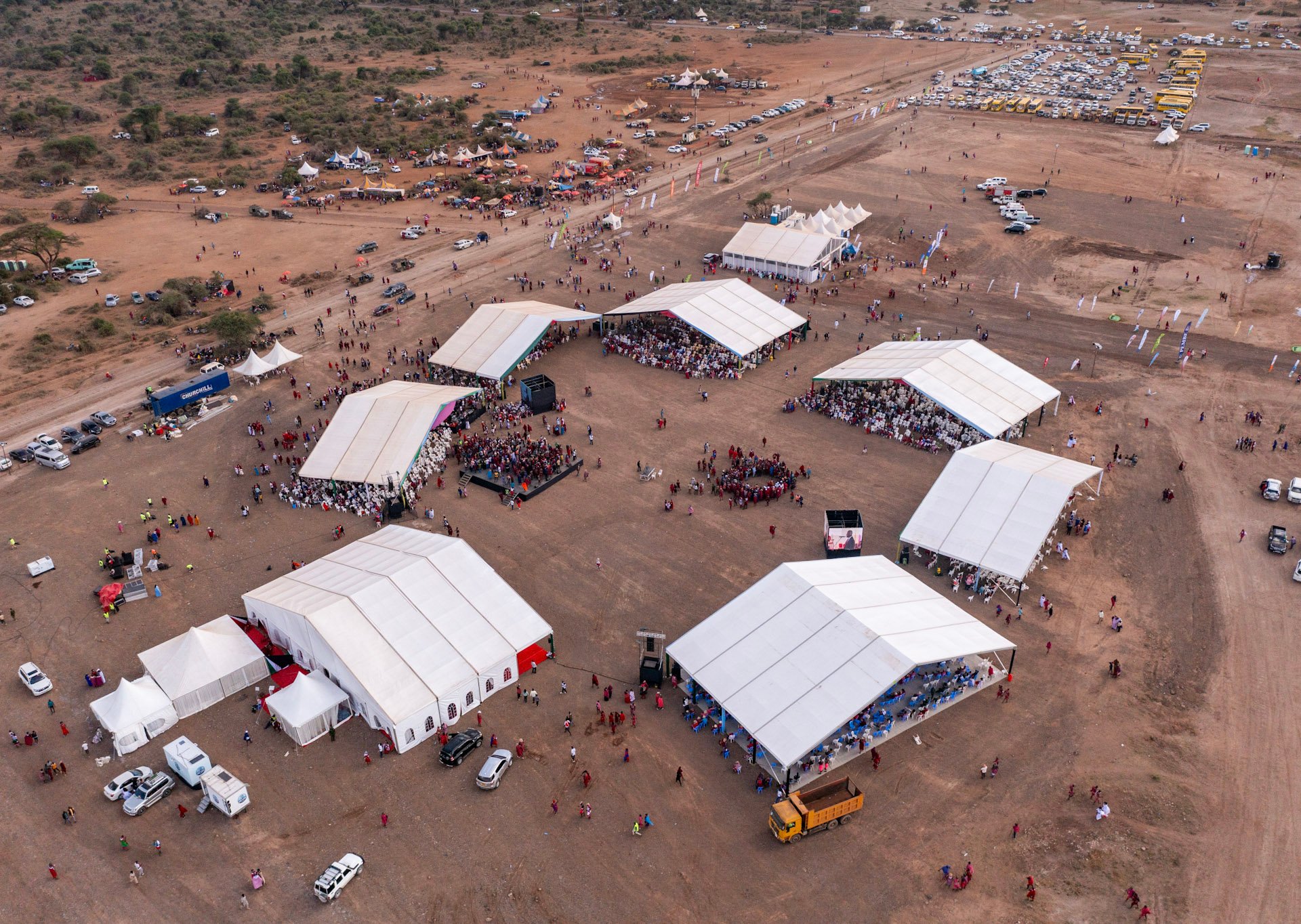 The event was held at the Kimana Gate of Amboseli National Park