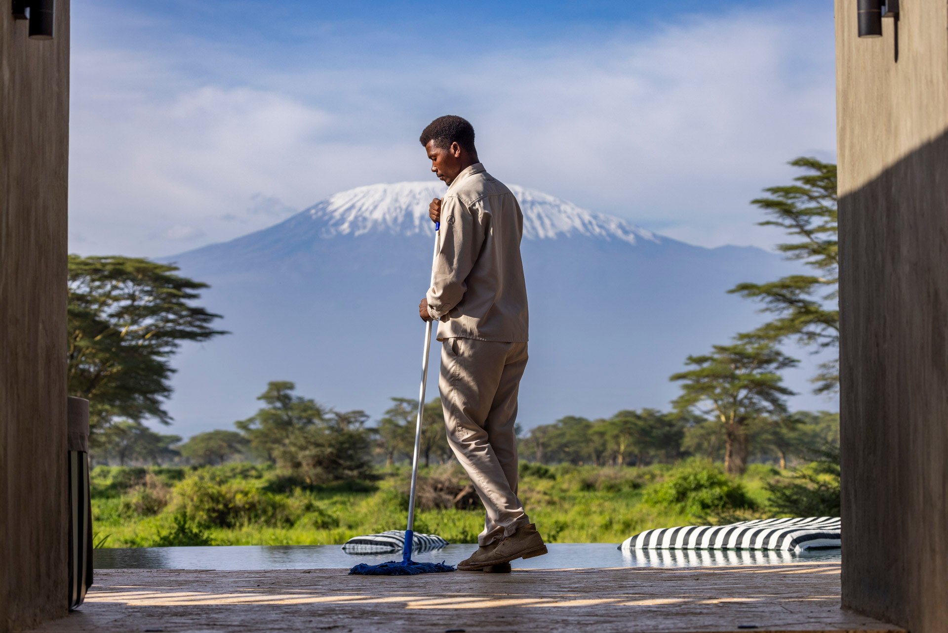 Above: There's no mountain too tall for Amboseli dreams