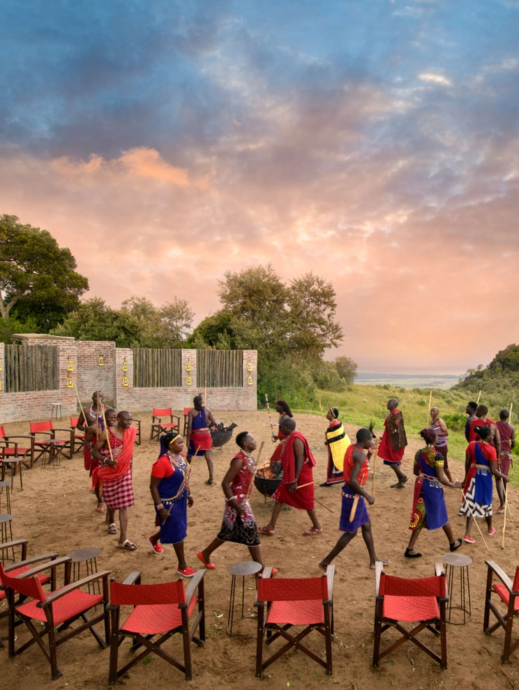 Angama Mara Sundowner Boma experience