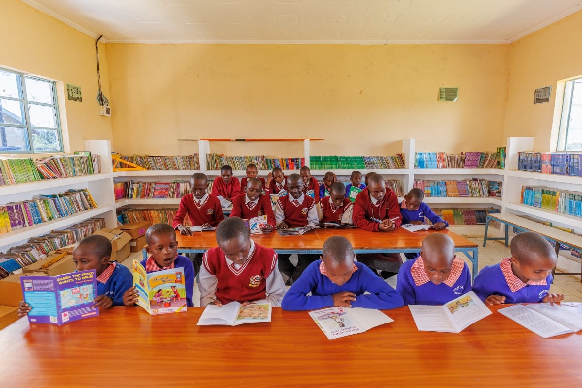 Books in their hands, stories in their future — the library is open