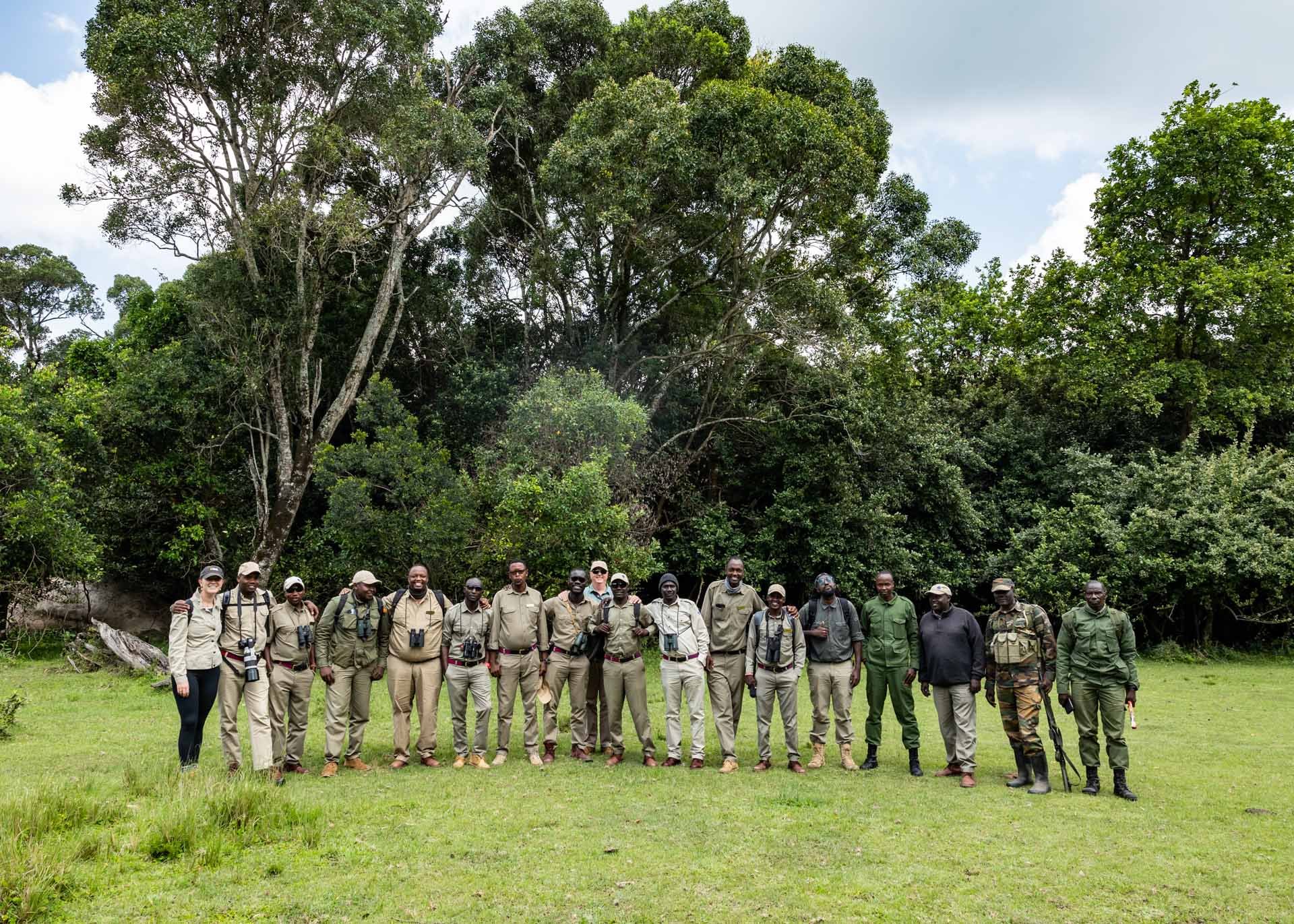 Several members of the Angama Guiding Team watched the MEP in action