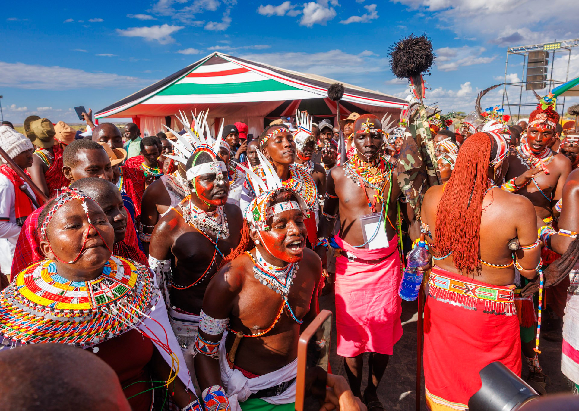 Maa songs of tradition and bravery could be heard throughout the day