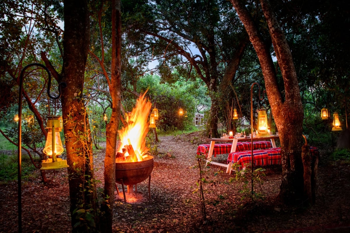 A hidden evening for a BBQ feast
