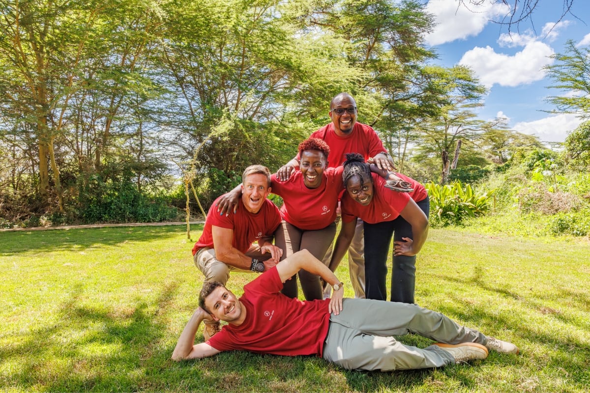 Dan, Rosco, Anne, Rael and Matt. Leaders in the Nairobi Office