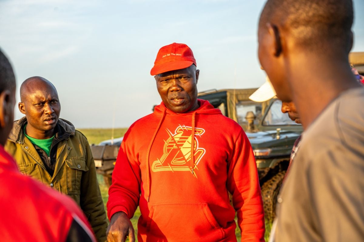 John Wayongo rallying the team — courage, heart, speed