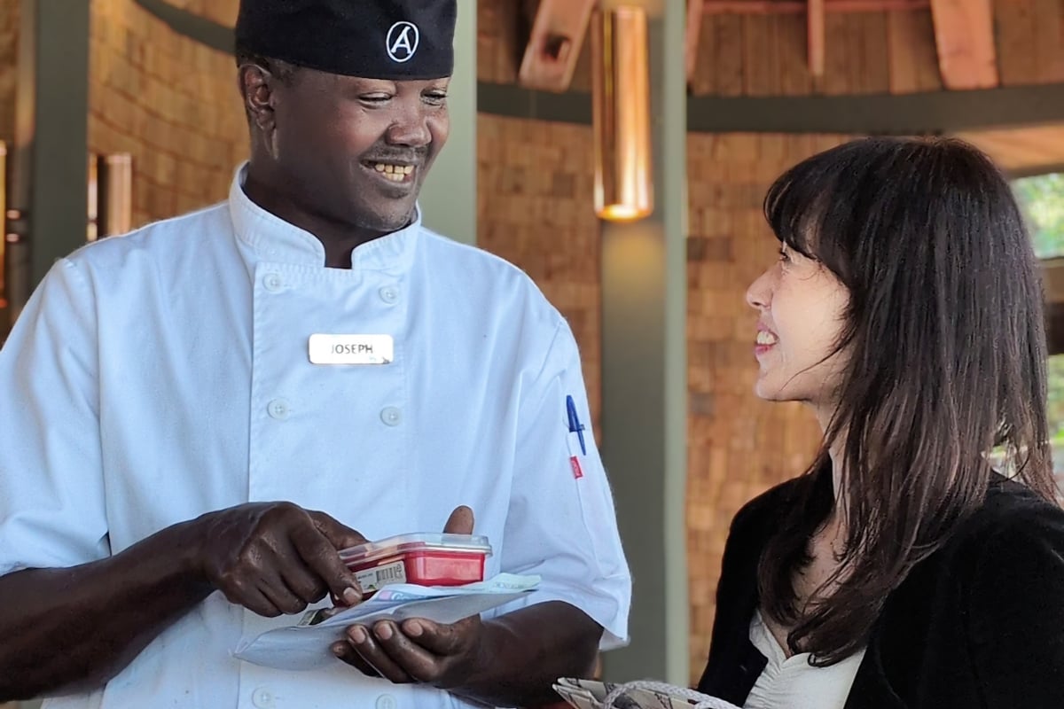 Above: Two chefs, two cultures, same heart