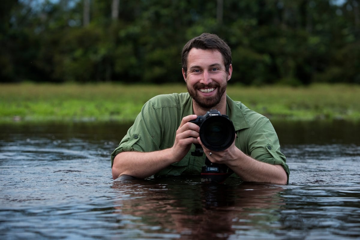Bird enthusiast, Tyler Davis will do anything for the perfect shot
