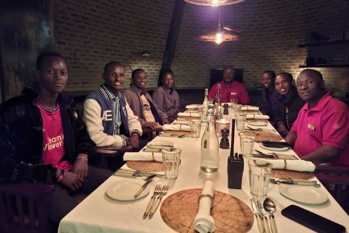 Final dinner served in The Gallery after three months of training