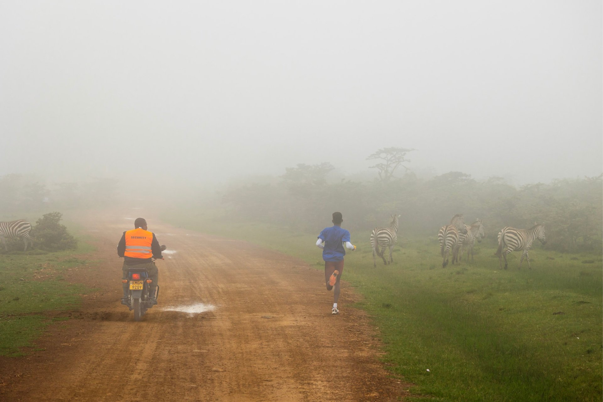 Lenken Leukurra pulls ahead as the Mara’s original racing stripes look on