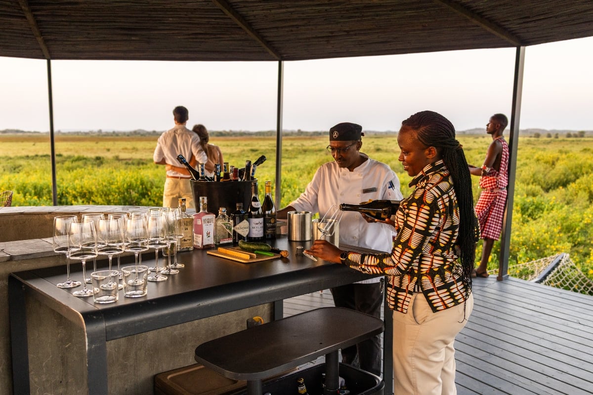 The Mnara is an elevated viewing tower, perfect for golden-hour toasts