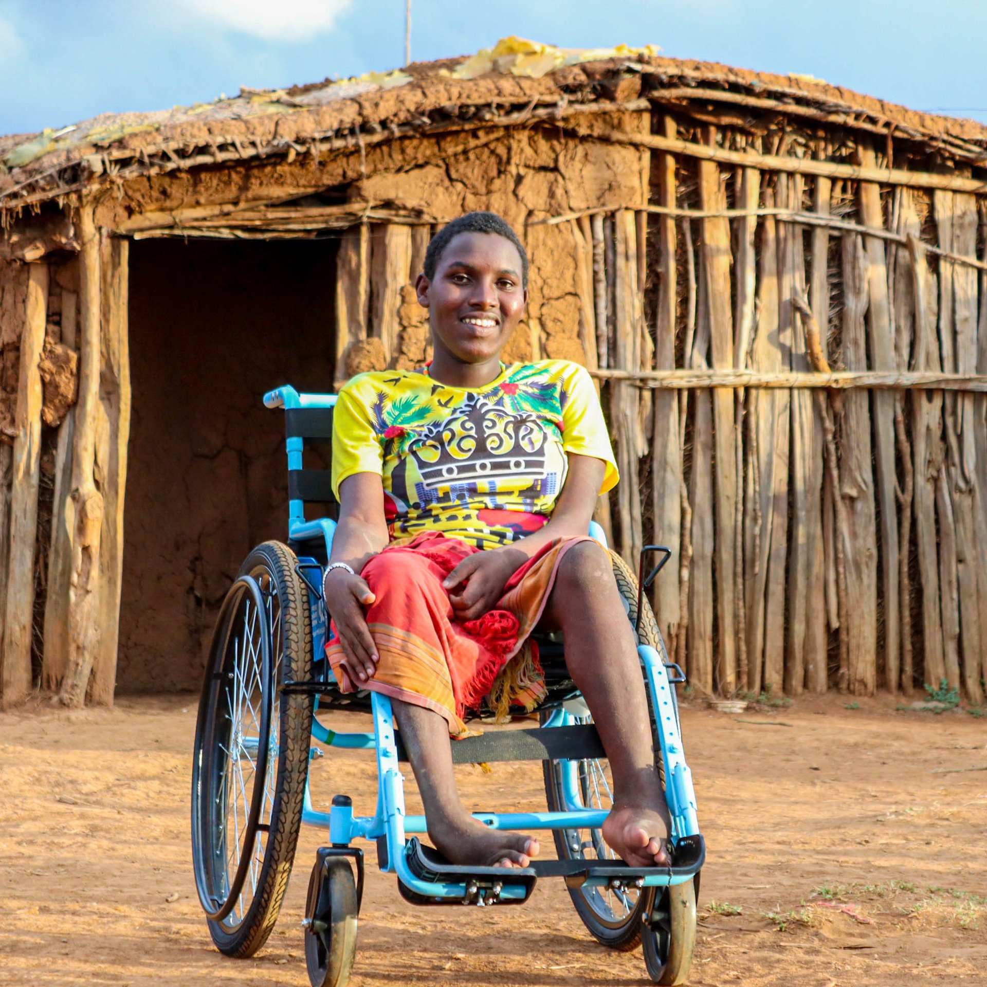 Above: Jane, rolling freely for the first time outside her family’s home