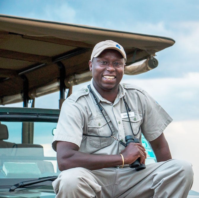 A young Daniel, in the early Angama Mara days