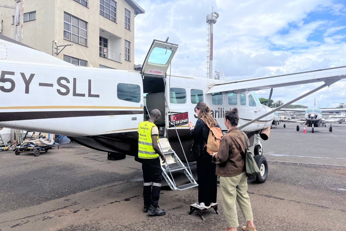 Ready to take off from Nairobi Wilson Airport