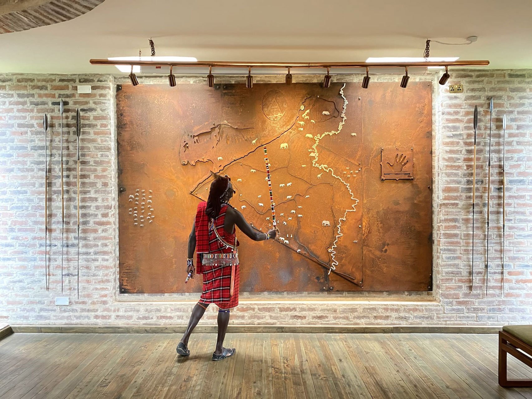 Above: Leshan and his trusty map of the Mara