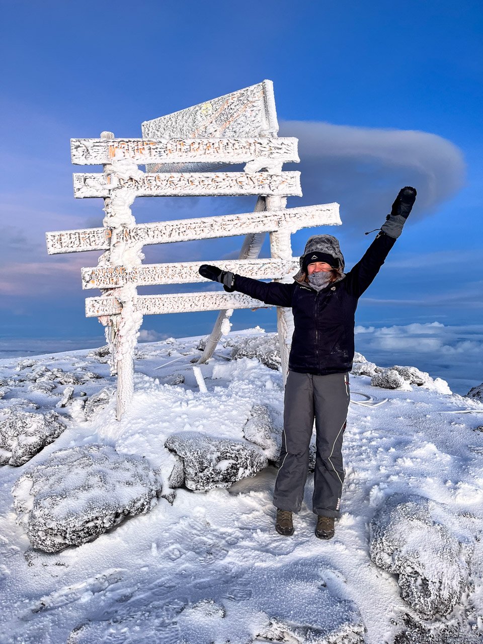 To the top!
