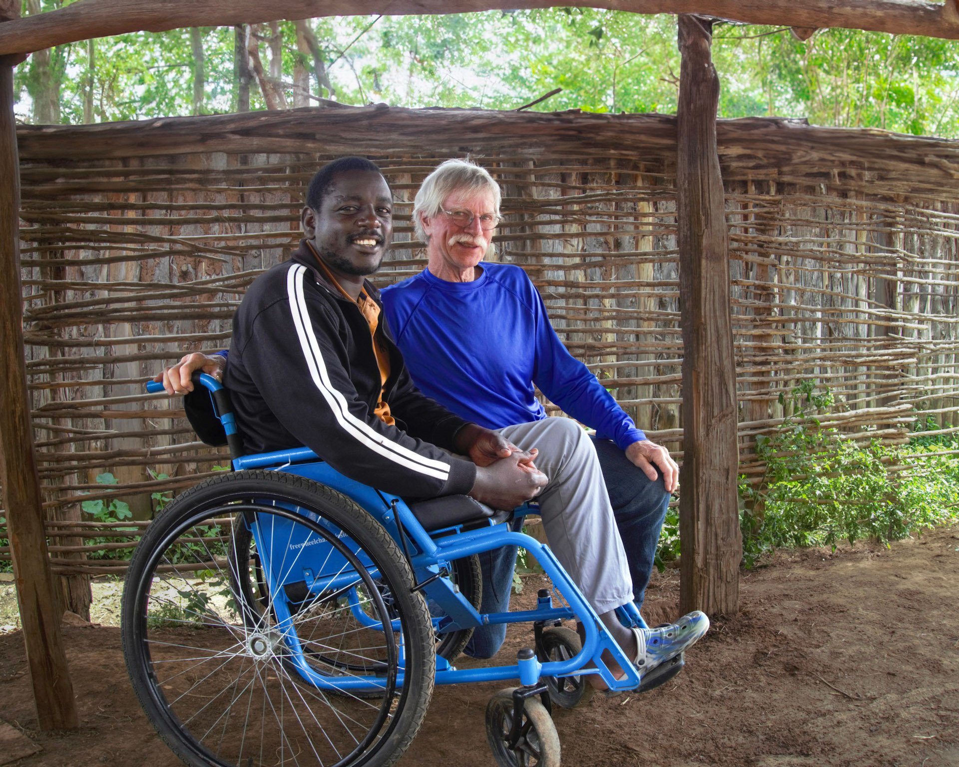 Dr. Don Schoendorfer on the ground in Kenya, witnessing joy take flight