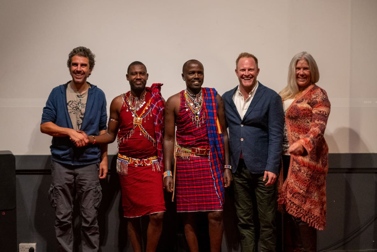 Winning guides George Osono and William Kasale with judges Federico and Piper and Angama CEO, Steve Mitchell