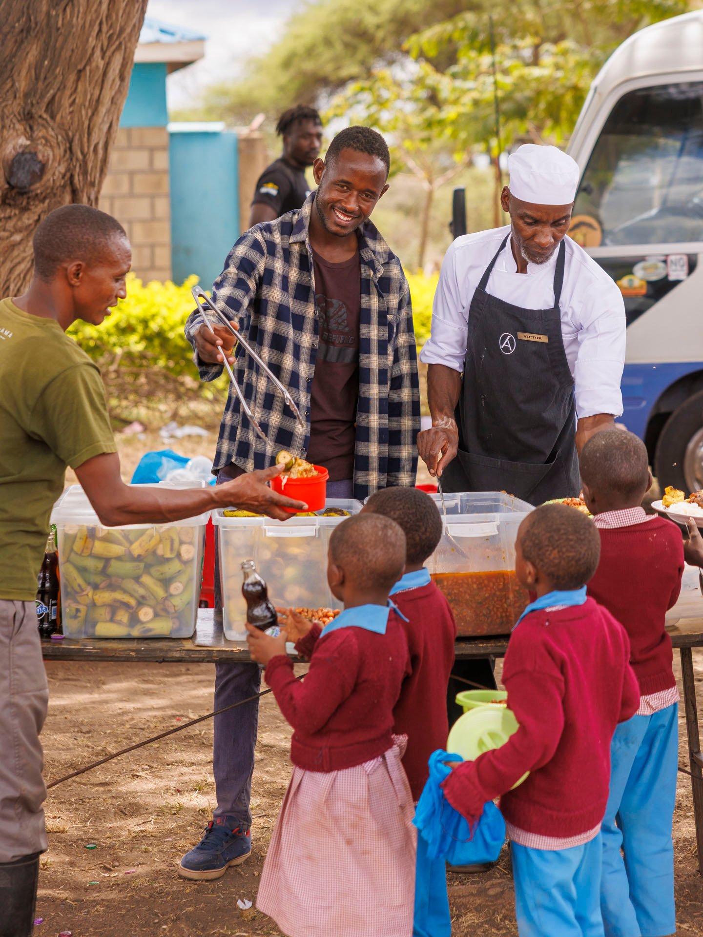  Sabore, Victor and Marembe from the Angama Amboseli Team