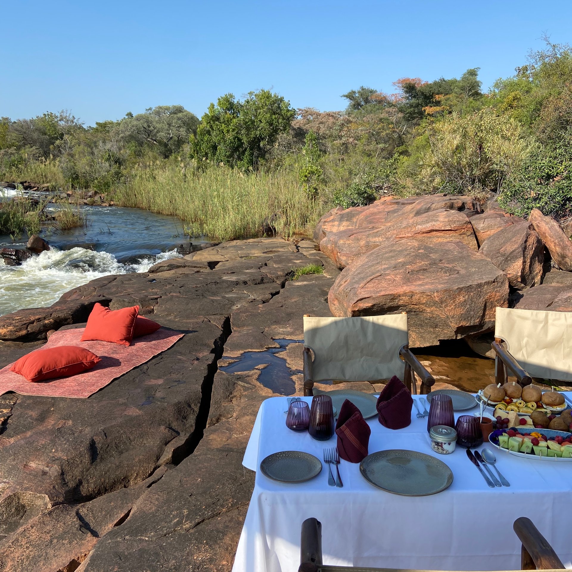 A serene lunch in the heart of Lapalala Wilderness Reserve, South Africa