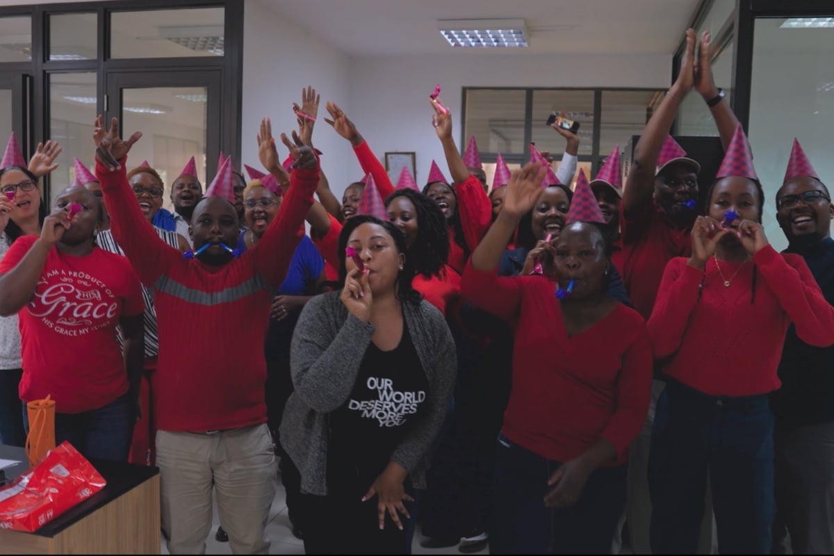 The Nairobi Office celebrating Angama