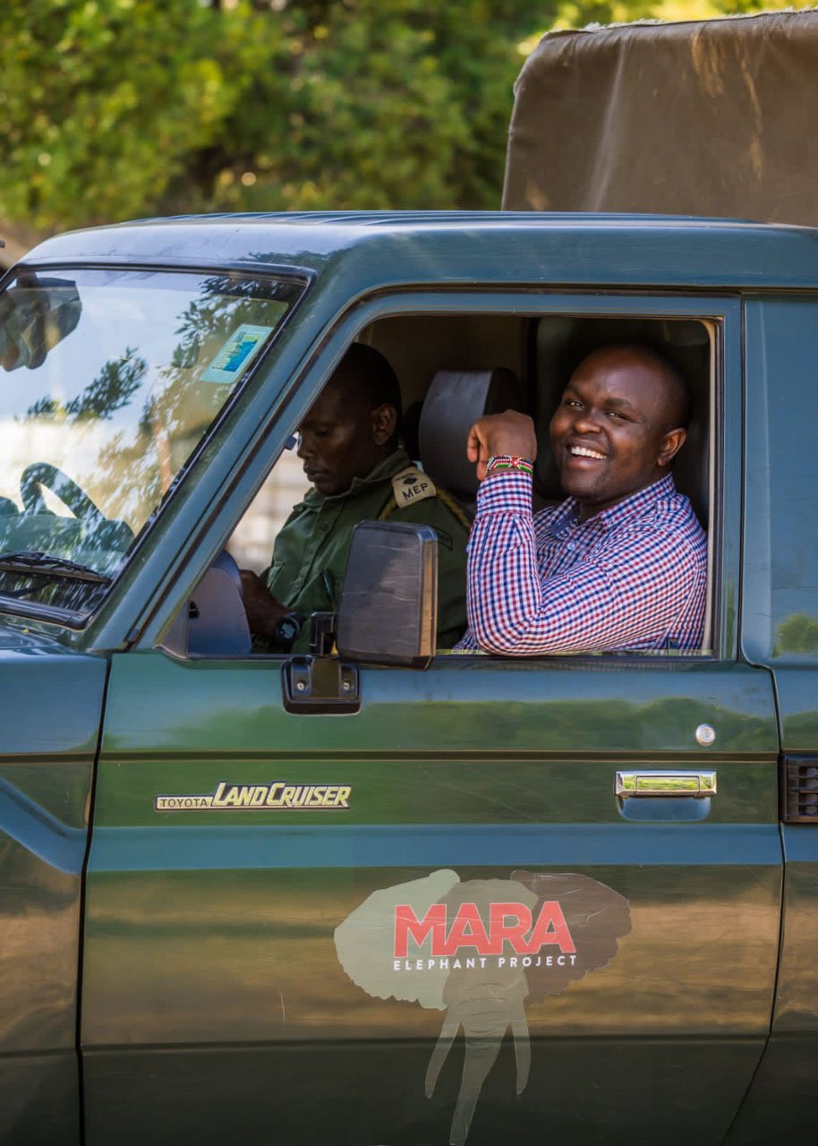 The author all smiles with Assistant Warden, Maitai 