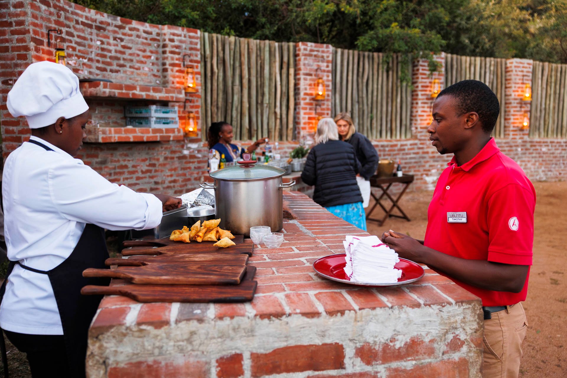 Timothy and the team get ready to serve up something delicious