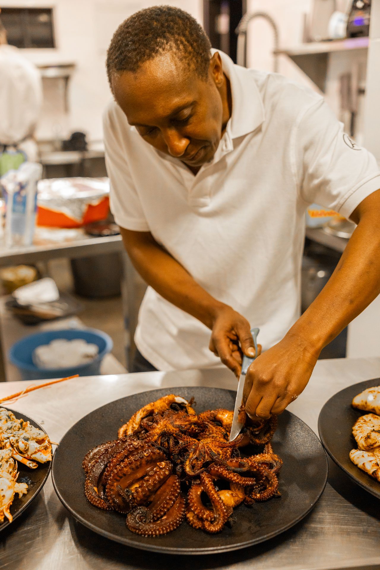 Octopus so tender, it practically hugs the plate