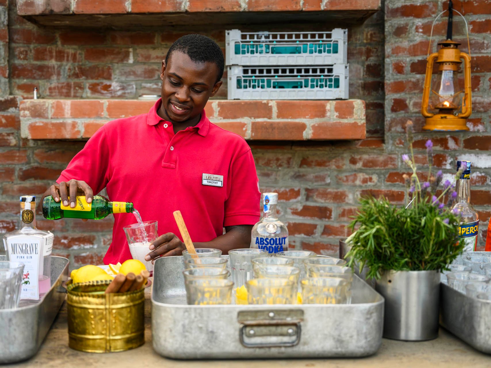 From serving coffee to stirring cocktails