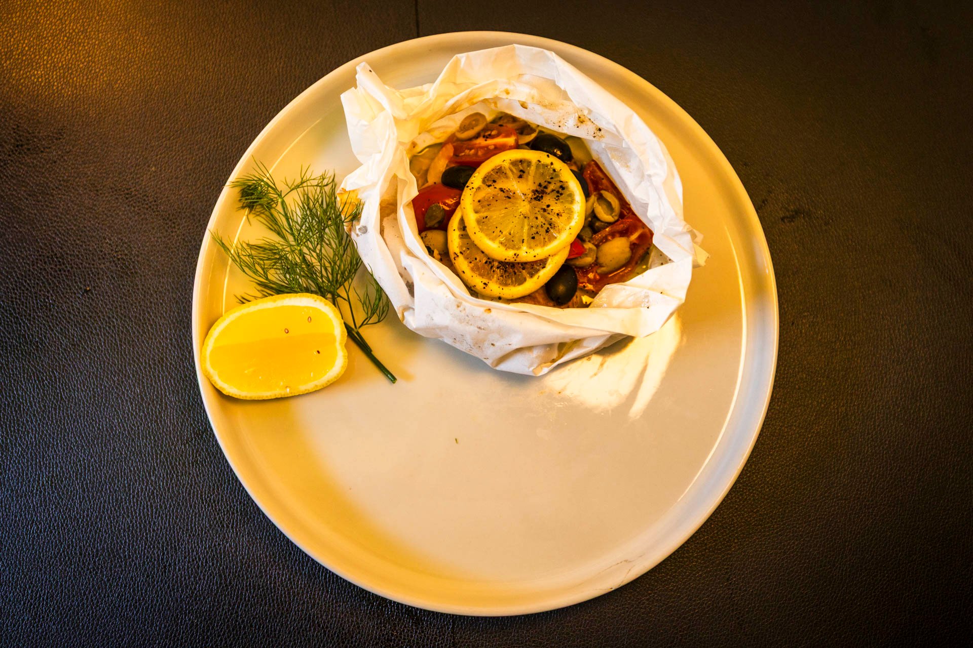 Mediterranean Tilapia en Papillote