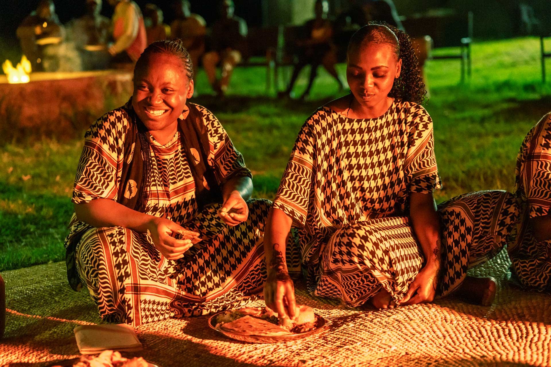 Serving up chapati — a soft, layered Swahili staple