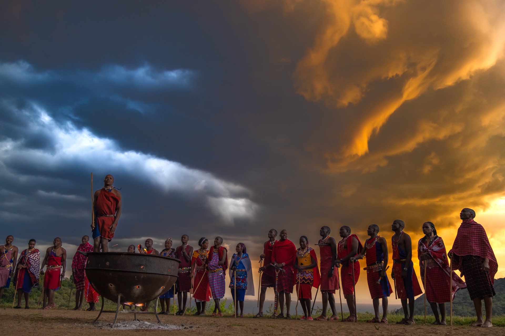 Afternoon showers come and go before you know it, leaving a dramatic Mara sky