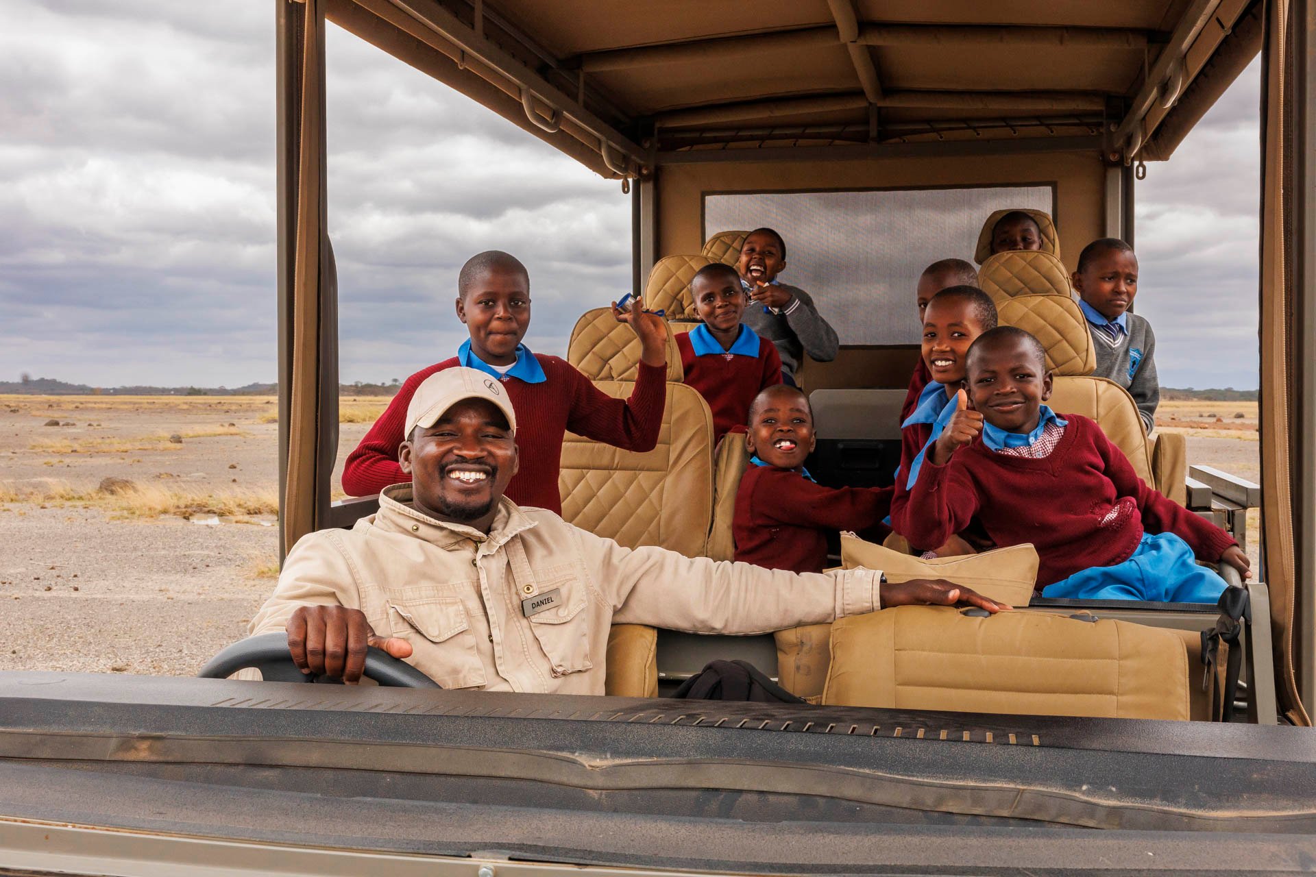 Guide Daniel educating young minds about their neighbouring wilderness