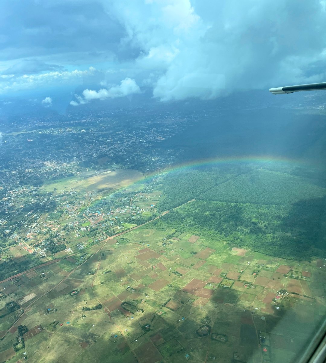 ... to somewhere over a rainbow as Nairobi fades