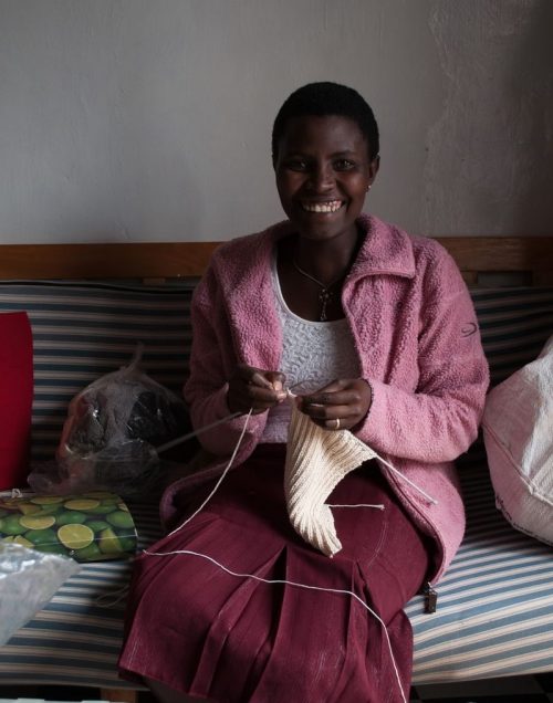 Skilled in traditional crafts these women earn a living knitting for Toto Knits