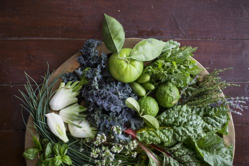 Fresh produce from the Angama Shamba