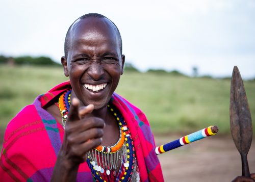 Local Maasai warrior and tent steward Alfred
