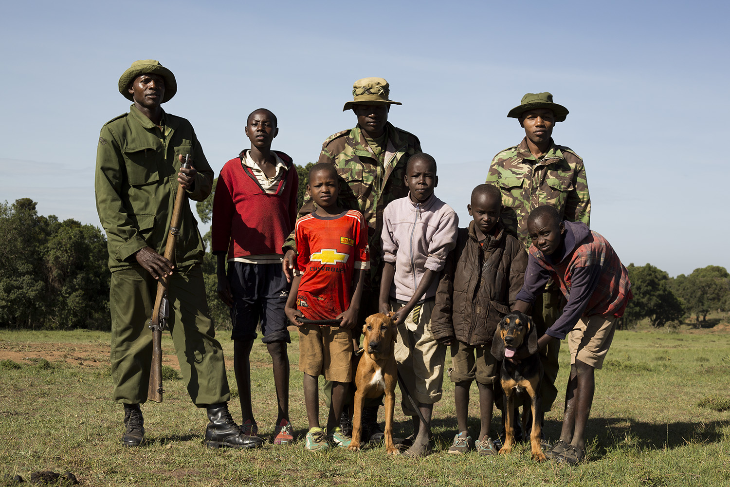 Sniffer dogs group shot