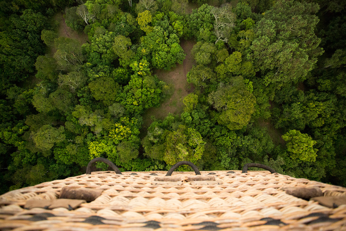 Top down view from balloon