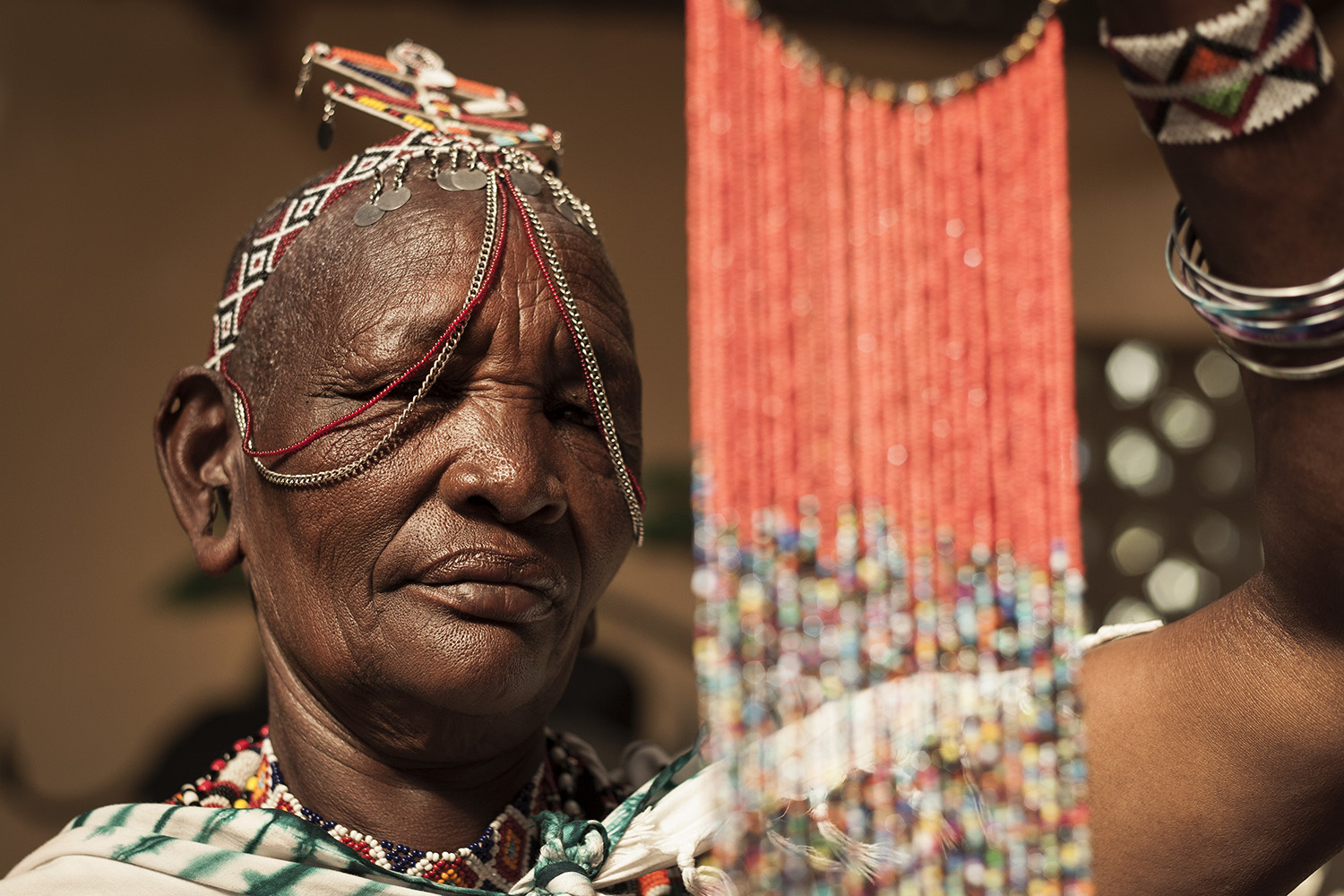 Beading facial details